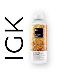 NEW! IGK THIRSTY GIRL Coconut Milk Leave-In Conditioner. 24-Hour Frizz Control